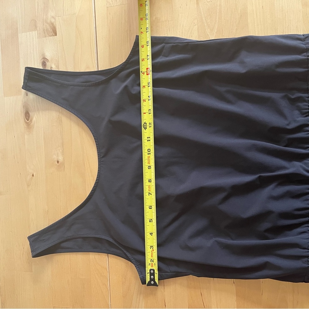 Athleta Crossback Black Sleeveless Jumpsuit Romoer Athletic Joggers Size 12 - Picture 9 of 14